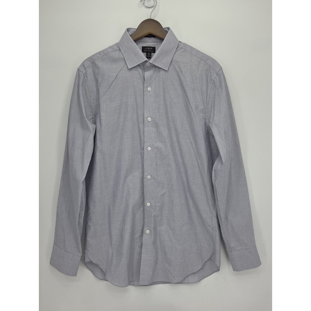 JCrew Ludlow Premium Fine Cotton Dress Shirt Slim Fit Fairweather Blue 15 1/2 34